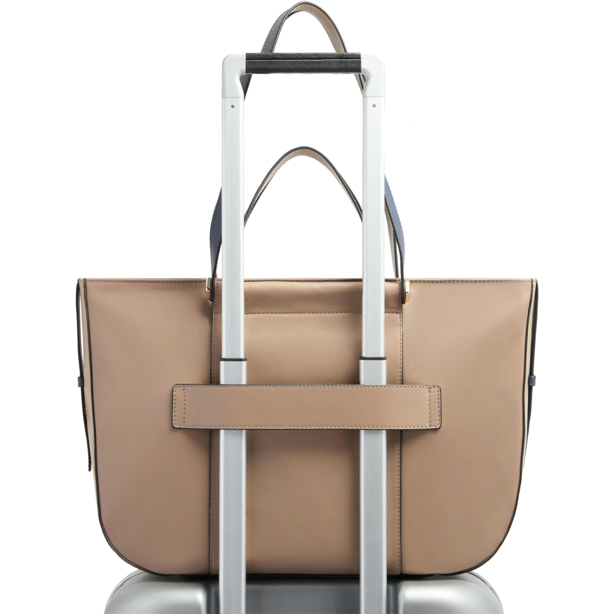 Сумка для ноутбука Piquadro Leather Tote 14" Beige/Blue (BD7136W92/TOBLU) - фото 3