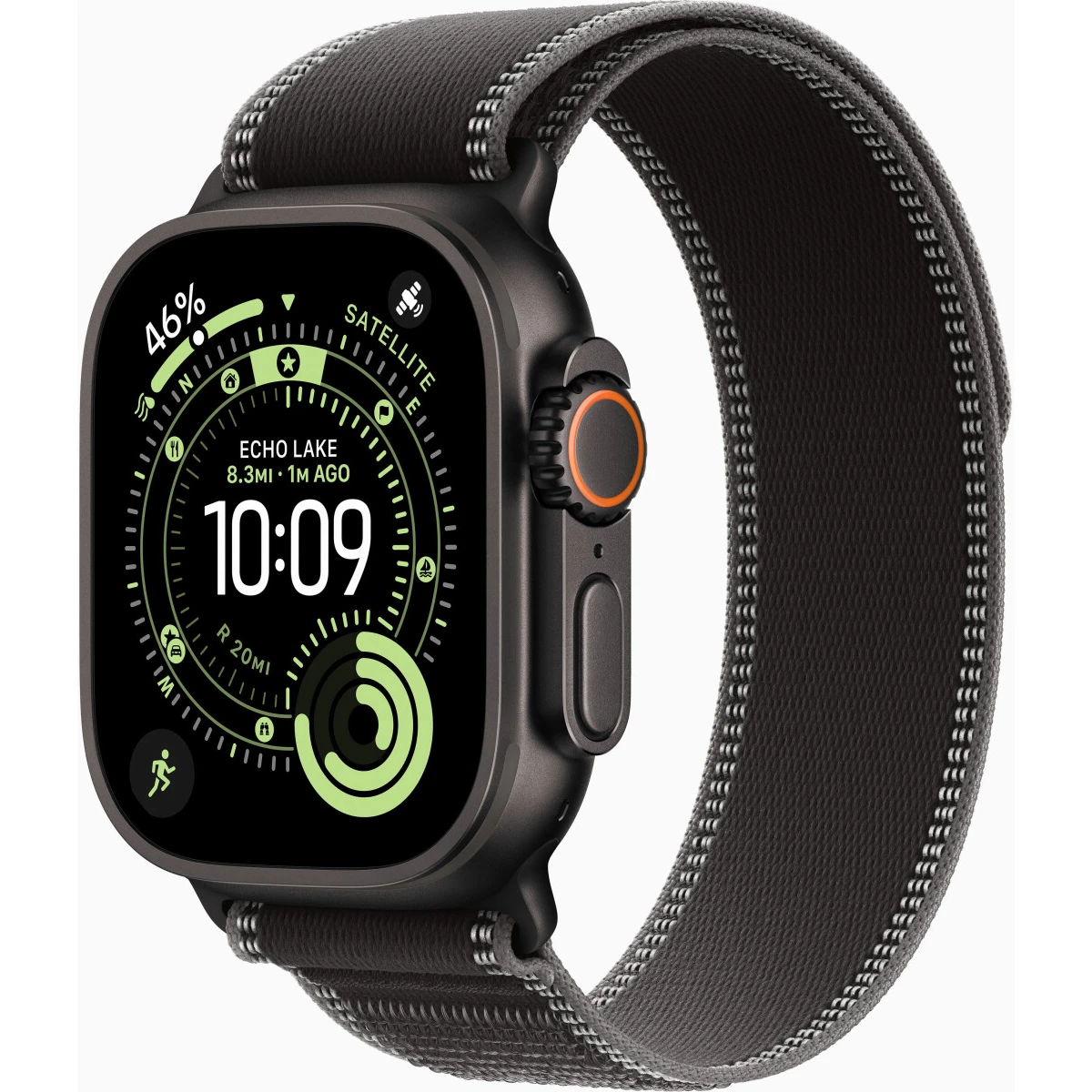 Умные часы Apple Watch Ultra 3 49mm Black Titanium Case with Black/Charcoal Trail Loop M/L (MF1H4) - MF1H4AF/A