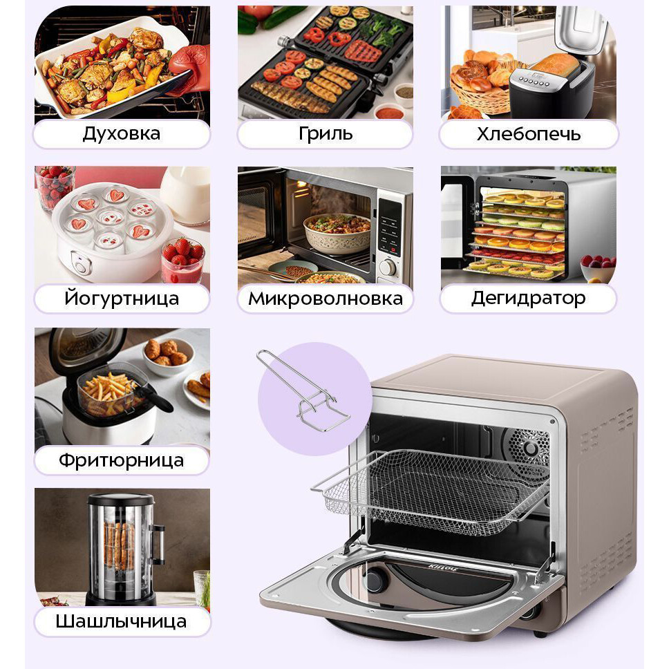Аэрогриль Kitfort KT-8152 - фото 2