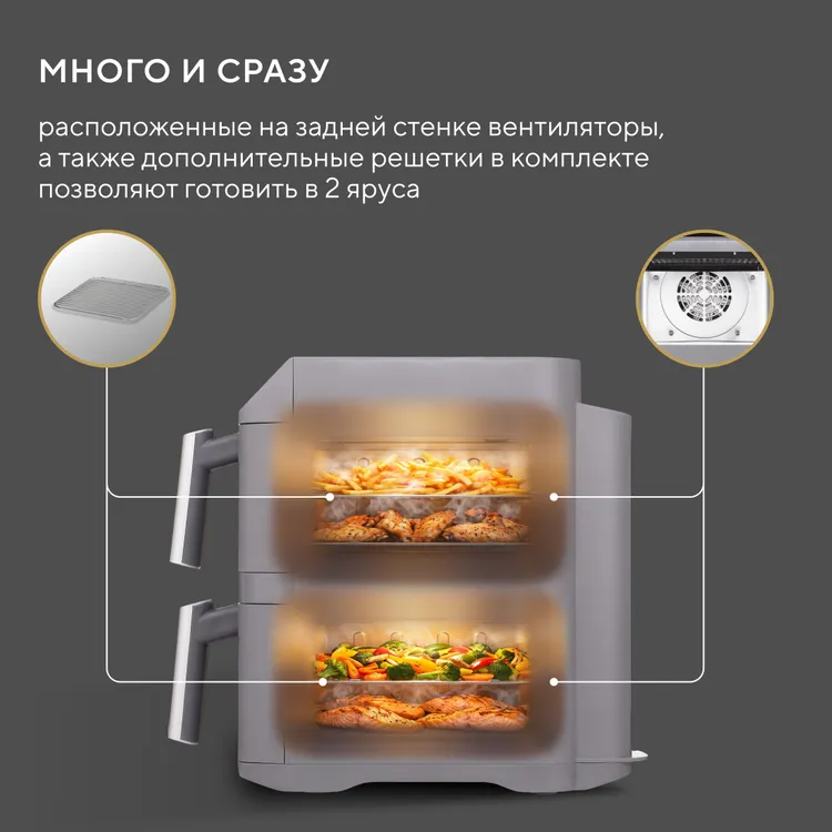 Аэрогриль Hyundai HYF-9900 - фото 9
