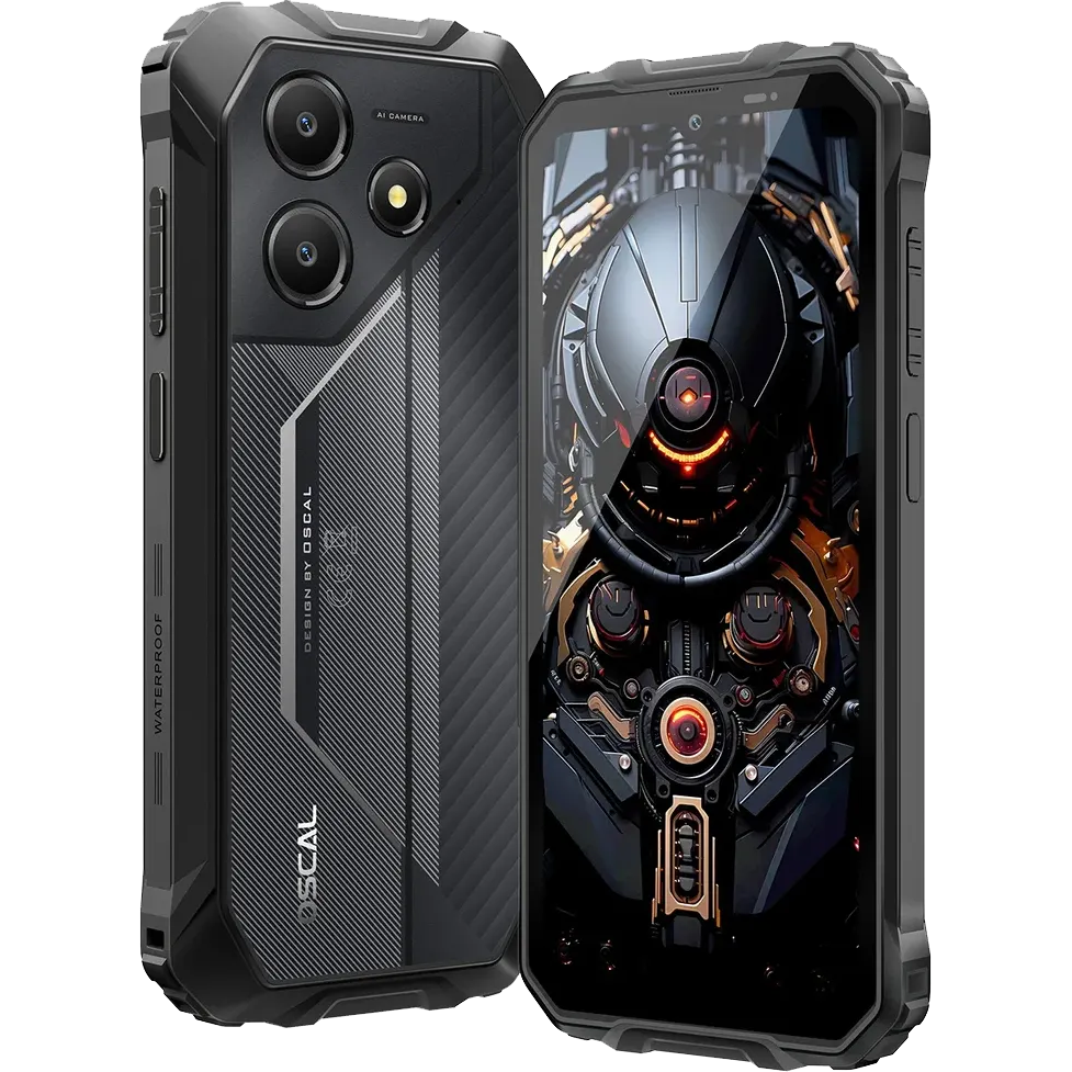 Смартфон Oscal MARINE 2 8/128GB Phantom Black - Marine 2 8+128GB Black - фото 2