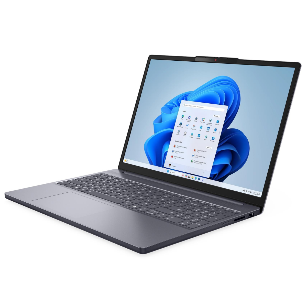 Ноутбук Lenovo IdeaPad Slim 3 15ARP10 Luna Grey (83K700UDRK) - фото 3