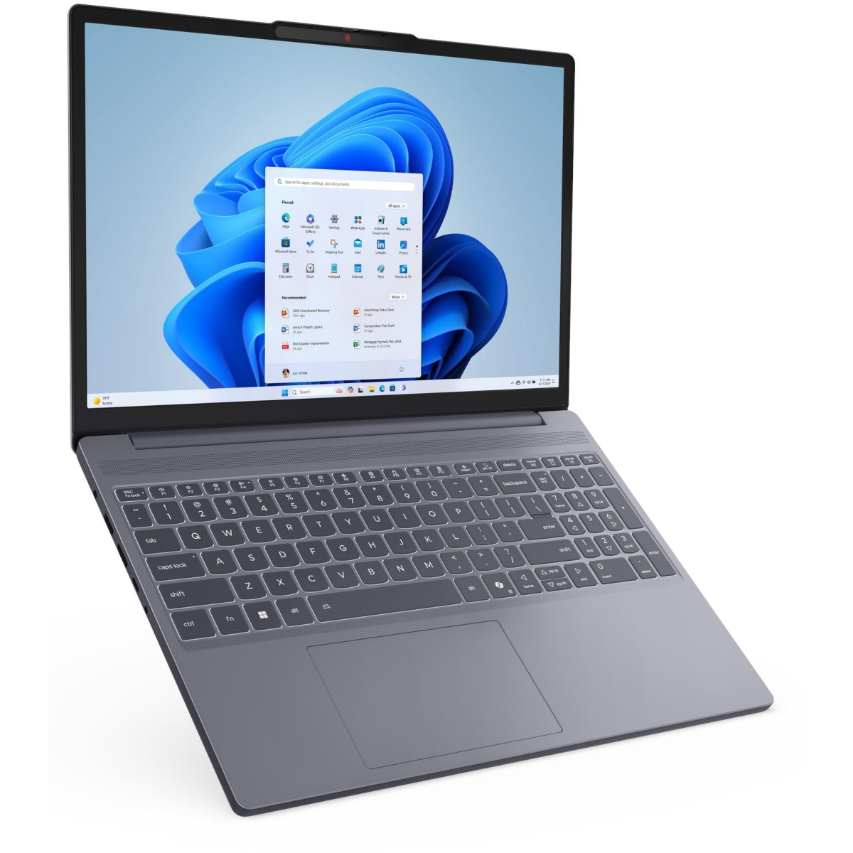Ноутбук Lenovo IdeaPad Slim 3 15ARP10 Luna Grey (83K700UDRK) - фото 4