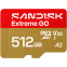 Карта памяти 512GB MicroSD SanDisk Extreme GO (SDSQXGN-512G-GN6MN)
