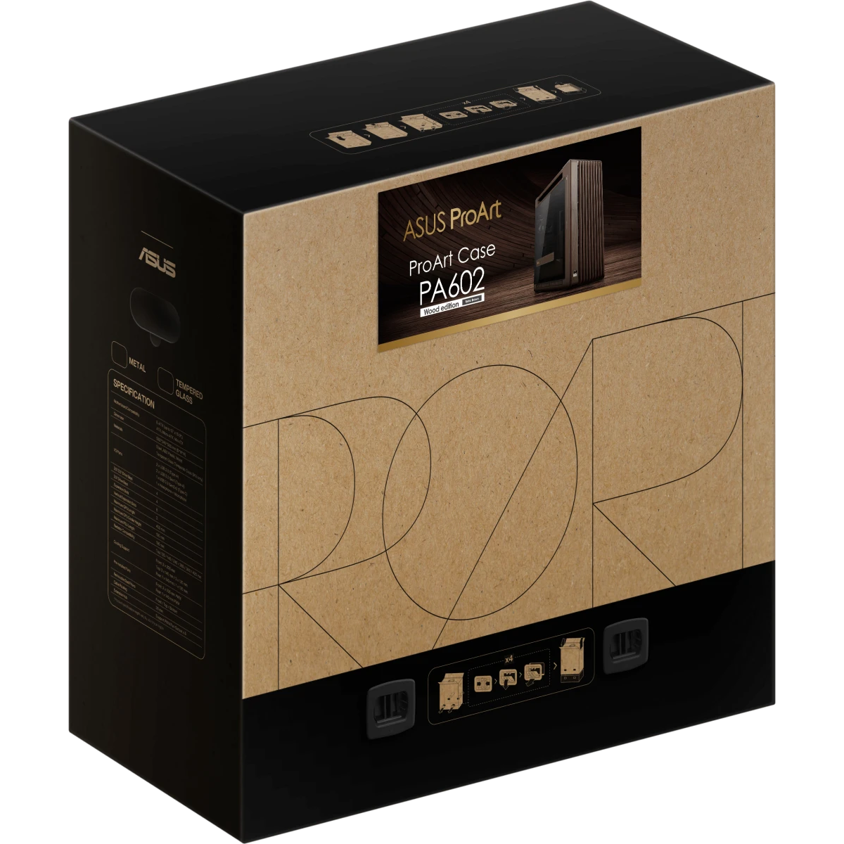 Корпус ASUS ProArt PA602 Wood Edition Tempered Glass Panel Retro Brown - 90DC00J8-B09000 - фото 16