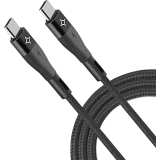 Кабель USB Type-C - USB Type-C, 1м, Stellarway STWPRO-CAB-C/C02-1-NLN Black (STWPRO-CAB-C/C02-1-NLN-Black)