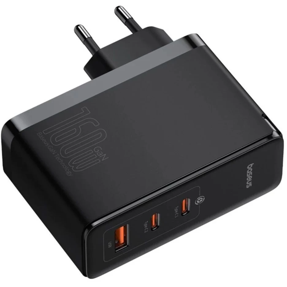 Сетевое зарядное устройство Baseus GaN5 Pro 160W Black + Type-C Cable - P10110825113-00 - фото 3