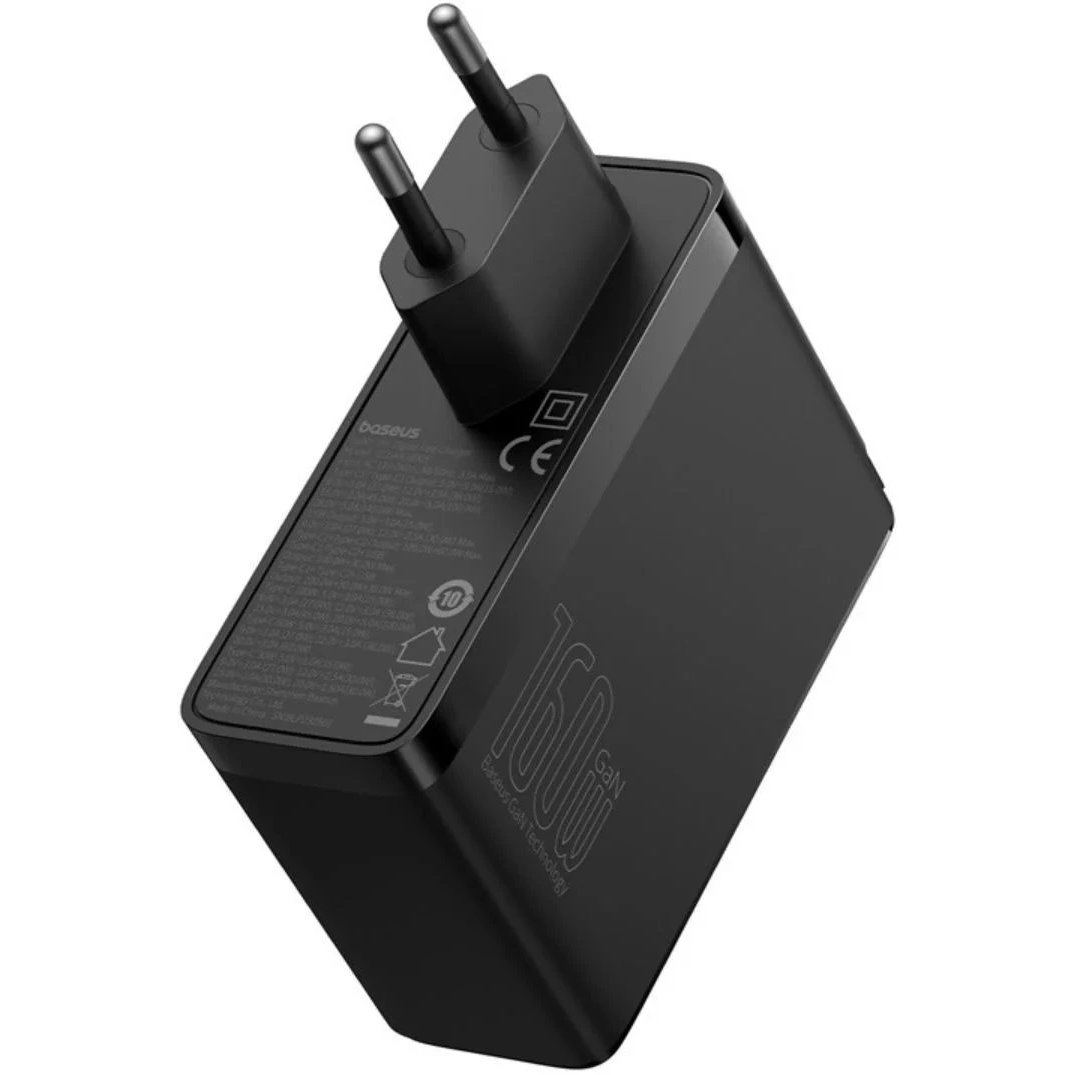 Сетевое зарядное устройство Baseus GaN5 Pro 160W Black + Type-C Cable - P10110825113-00 - фото 4