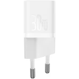 Сетевое зарядное устройство Baseus GaN5 Mini 30W White + Type-C Cable (P10110902213-00)