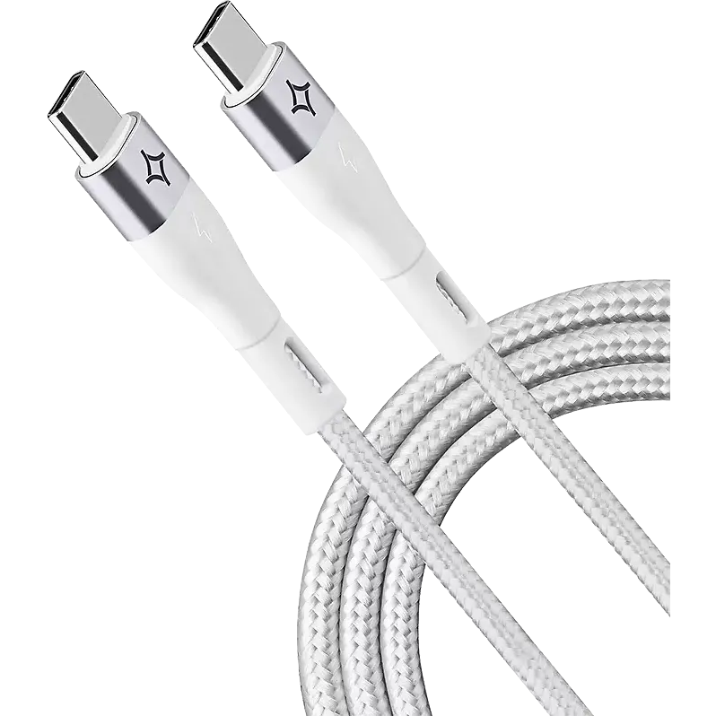 Кабель USB Type-C - USB Type-C, 1м, Stellarway STWPRO-CAB-C/C02-1-NLN White - STWPRO-CAB-C/C02-1-NLN-White