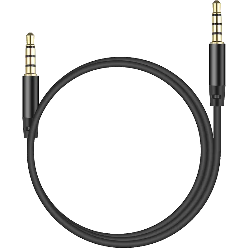 Кабель 3.5 Jack (M) - 3.5 Jack (M), 1м, Stellarway STW-CAB-AUX-1-PVC Black - STW-CAB-AUX-1-PVC-Black