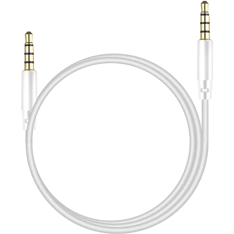 Кабель 3.5 Jack (M) - 3.5 Jack (M), 1м, Stellarway STW-CAB-AUX-1-PVC White - STW-CAB-AUX-1-PVC-White