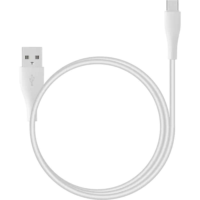 Кабель USB - USB Type-C, 1м, Stellarway STW-CAB-A/C-1-PVC White - STW-CAB-A/C-1-PVC-White