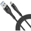 Кабель USB - USB Type-C, 1м, Stellarway STWPRO-CAB-A/C-1-NLN Black - STWPRO-CAB-A/C-1-NLN-Black