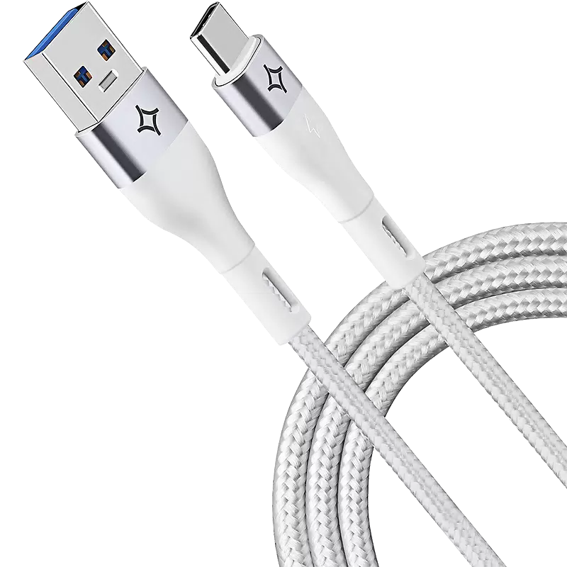 Кабель USB - USB Type-C, 1м, Stellarway STWPRO-CAB-A/C-1-NLN White - STWPRO-CAB-A/C-1-NLN-White