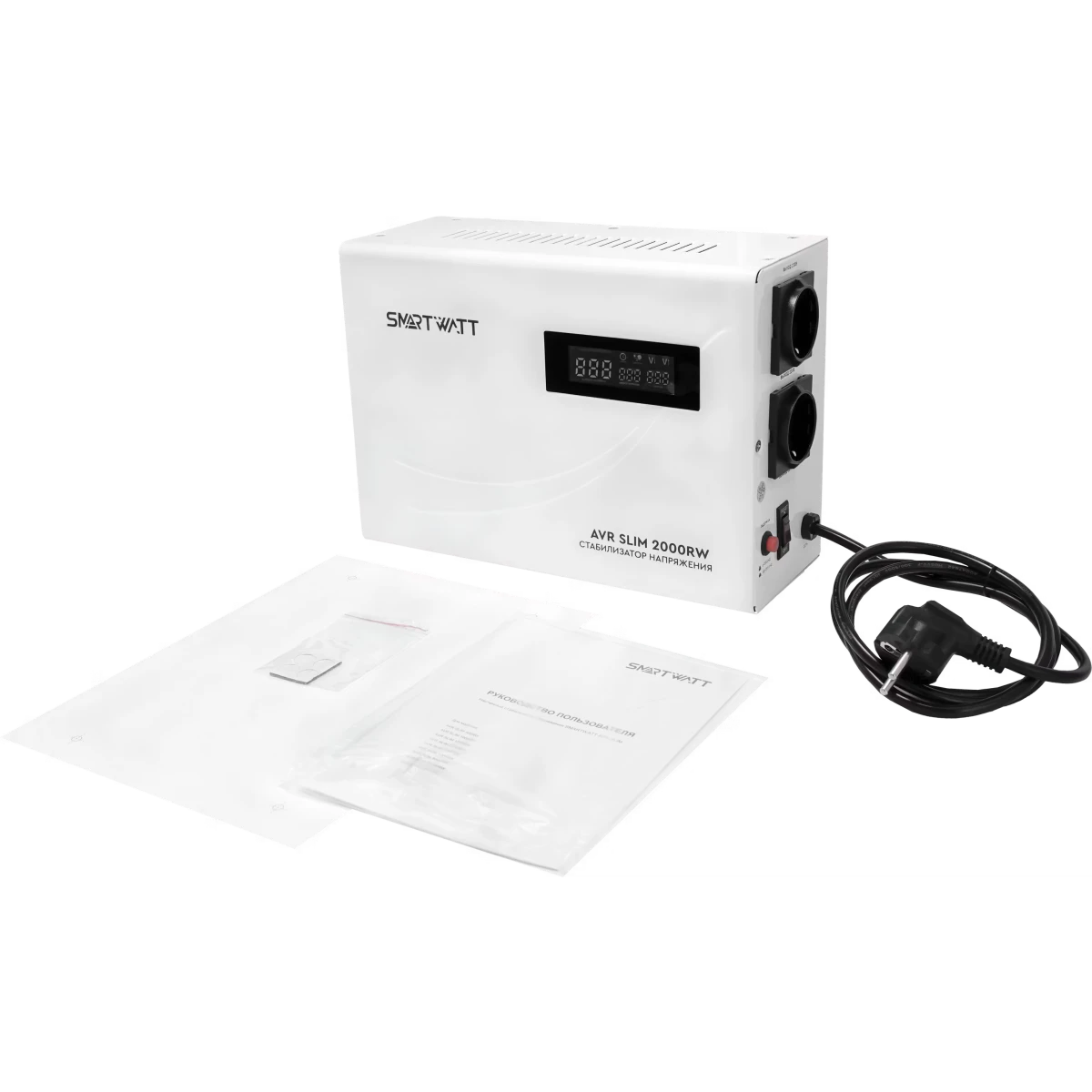 Стабилизатор напряжения SMARTWATT AVR SLIM 2000RW - 4512020310004 - фото 2
