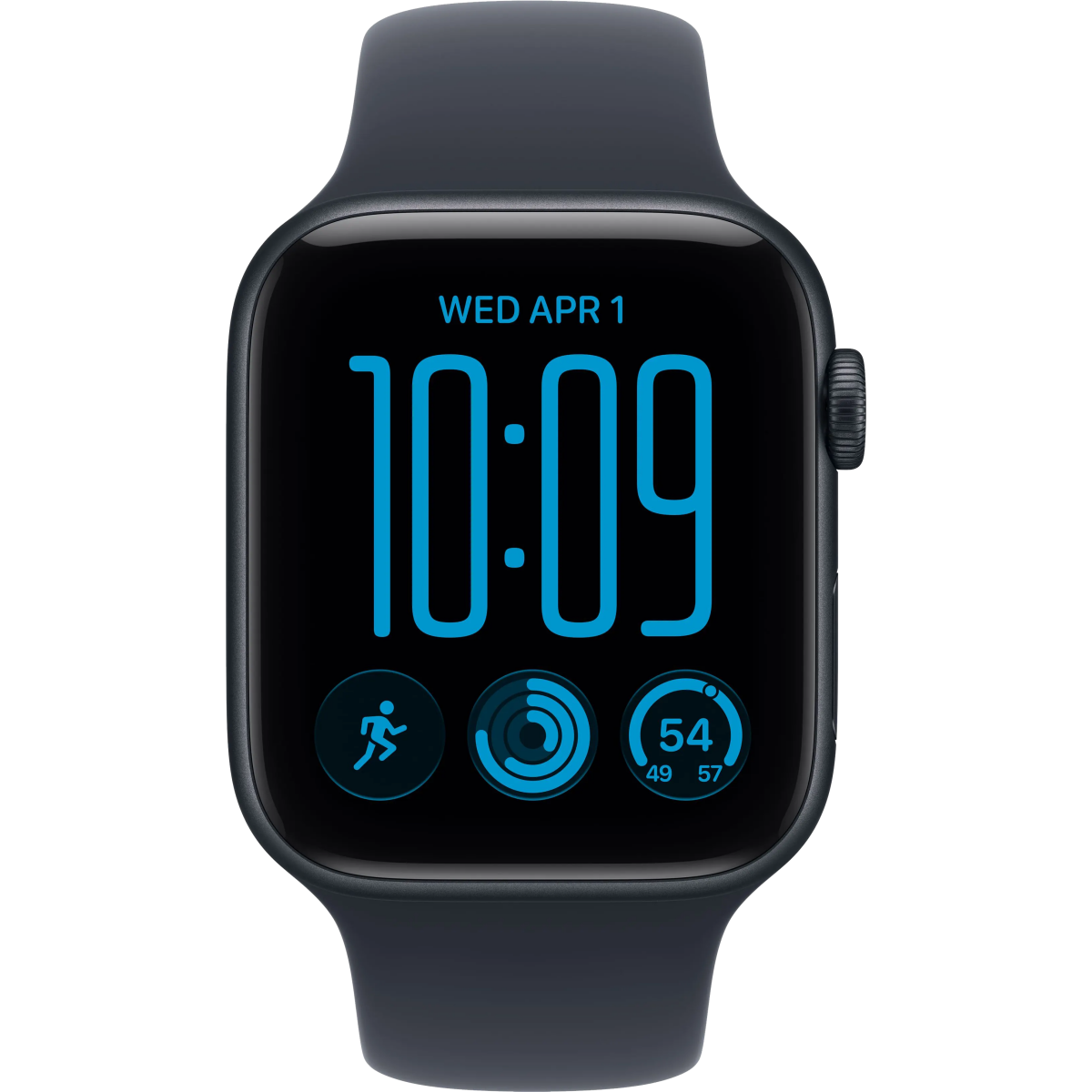 Умные часы Apple Watch SE 3 44mm Midnight Aluminum Case with Navy Blue Sport Band M/L (MJL94) - фото 2