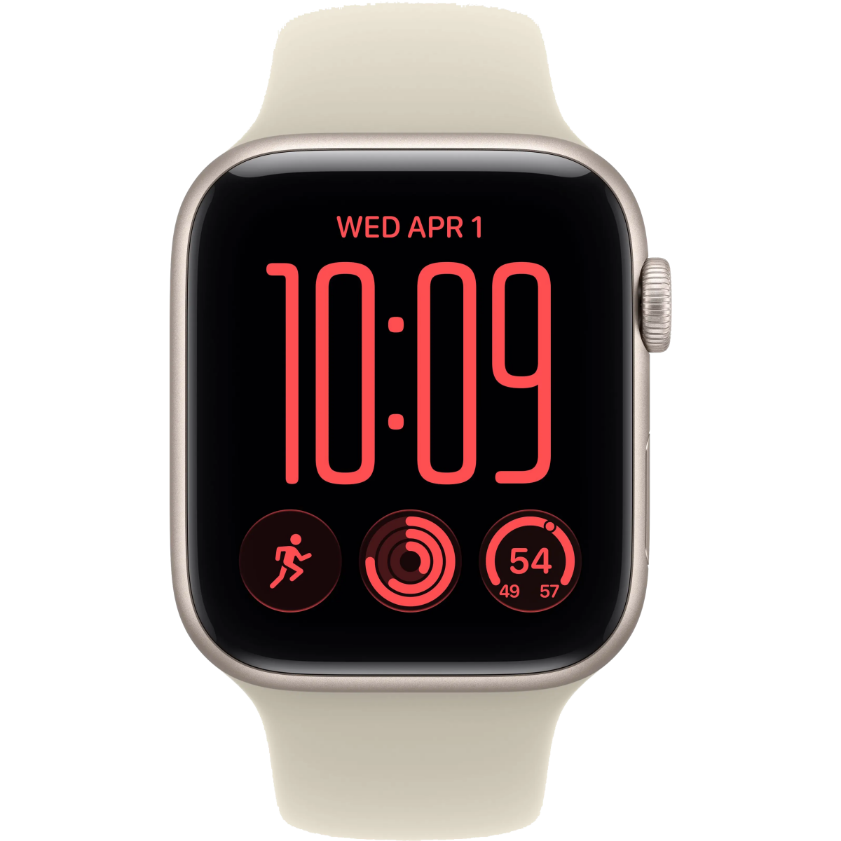 Умные часы Apple Watch SE 3 44mm Starlight Aluminum Case with Sand Sport Band M/L (MJL54) - фото 2