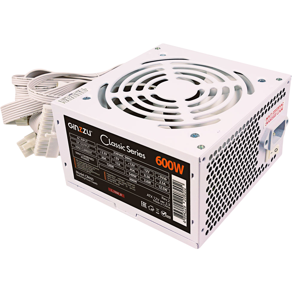 Блок питания 600W Ginzzu CB600W