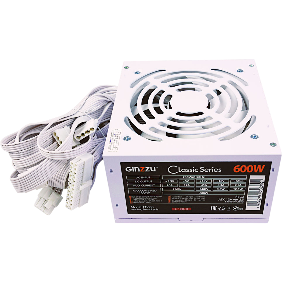 Блок питания 600W Ginzzu CB600W - фото 2