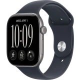 Умные часы Apple Watch Series 12 46mm Space Gray Aluminium Case with Navy Blue Sport Band M/L (MJEJ4)