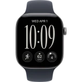 Умные часы Apple Watch Series 12 46mm Space Gray Aluminium Case with Navy Blue Sport Band M/L (MJEJ4)
