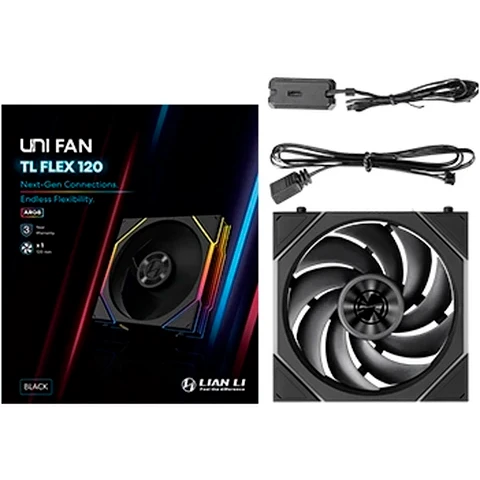 Вентилятор для корпуса Lian Li UNI Fan TL Flex 120 Black - G9F.12TL1F1B.R0 - фото 6