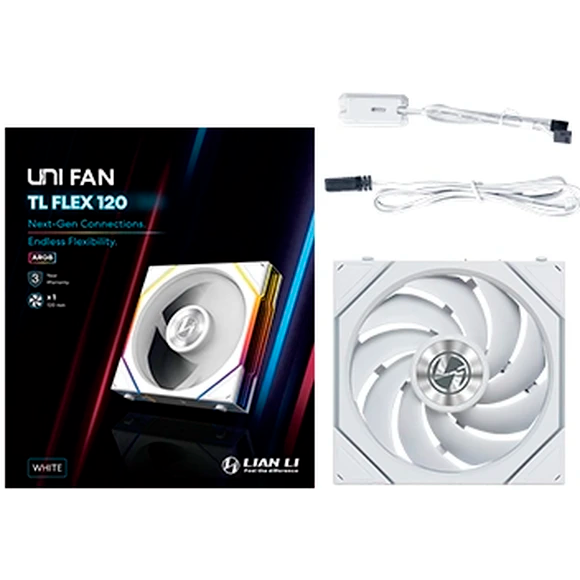 Вентилятор для корпуса Lian Li UNI Fan TL Flex 120 White - G9F.12TL1F1W.R0 - фото 6