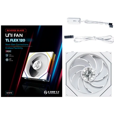 Вентилятор для корпуса Lian Li UNI Fan TL Flex Reverse 120 White - G9F.12RTL1F1W.R0 - фото 6