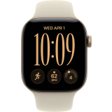 Умные часы Apple Watch Series 12 42mm Light Gold Aluminium Case with Sand Sport Band S/M (MJED4)