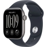 Умные часы Apple Watch Series 12 42mm Space Gray Aluminium Case with Navy Blue Sport Band S/M (MJE74)