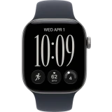 Умные часы Apple Watch Series 12 42mm Space Gray Aluminium Case with Navy Blue Sport Band S/M (MJE74)