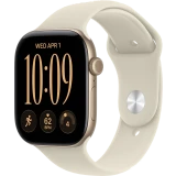 Умные часы Apple Watch Series 12 46mm Light Gold Aluminium Case with Sand Sport Band M/L (MJEP4)