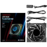 Вентилятор для корпуса Lian Li UNI Fan TL LCD Flex Reverse 120 Black (G9F.12RTLLCD1F1B.R0)
