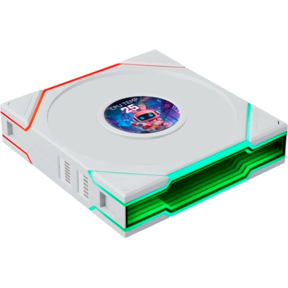 Вентилятор для корпуса Lian Li UNI Fan TL LCD Flex Reverse 120 White - G9F.12RTLLCD1F1W.R0 - фото 2