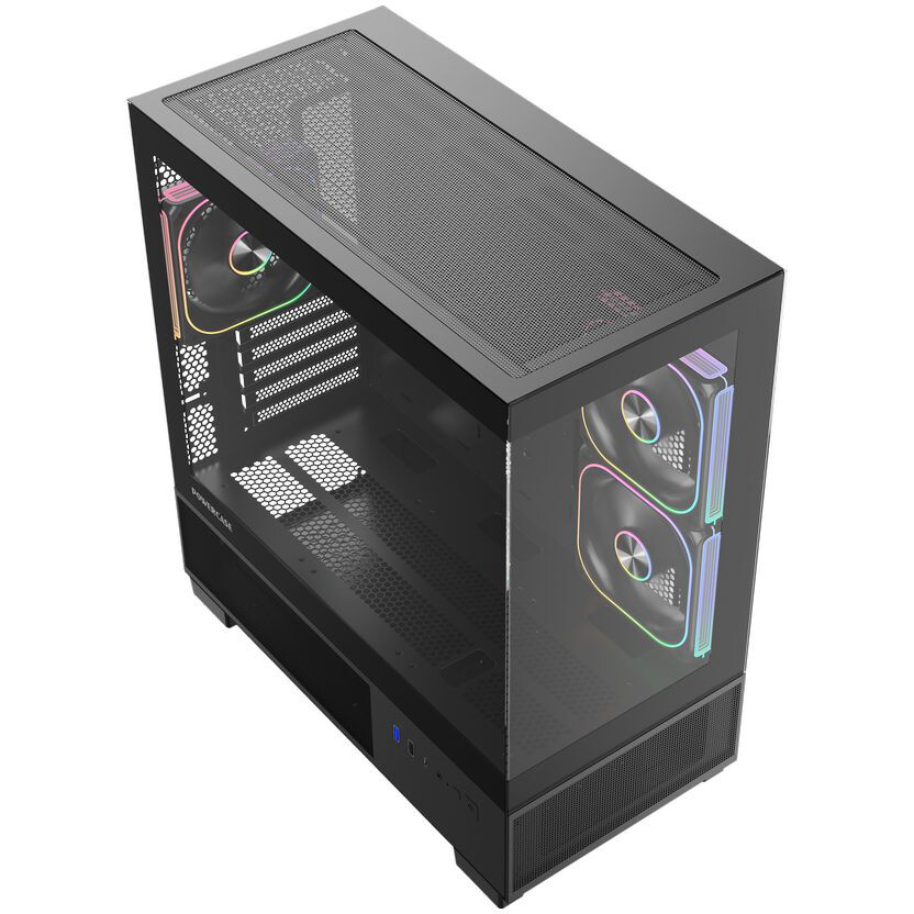 Корпус Powercase Vision Micro S4B V2 Black - CVMMSHBV2-A3 - фото 2