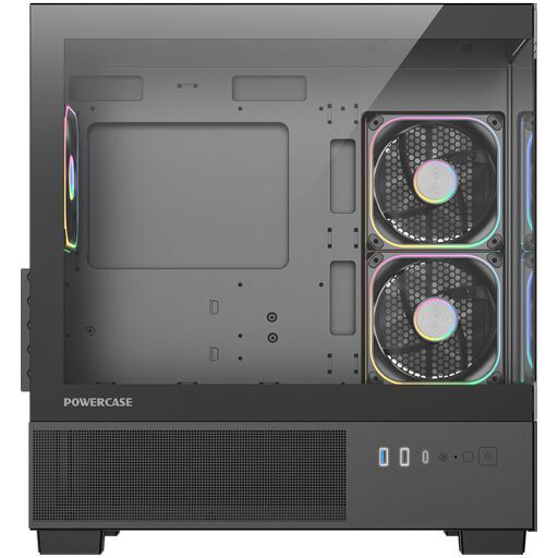 Корпус Powercase Vision Micro S4B V2 Black - CVMMSHBV2-A3 - фото 3