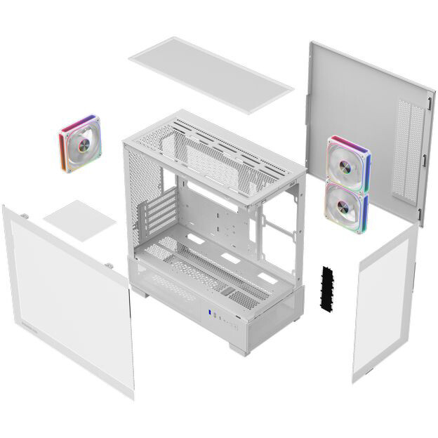 Корпус Powercase Vision Micro S4B V2 White - CVMMSHWV2-A3 - фото 8