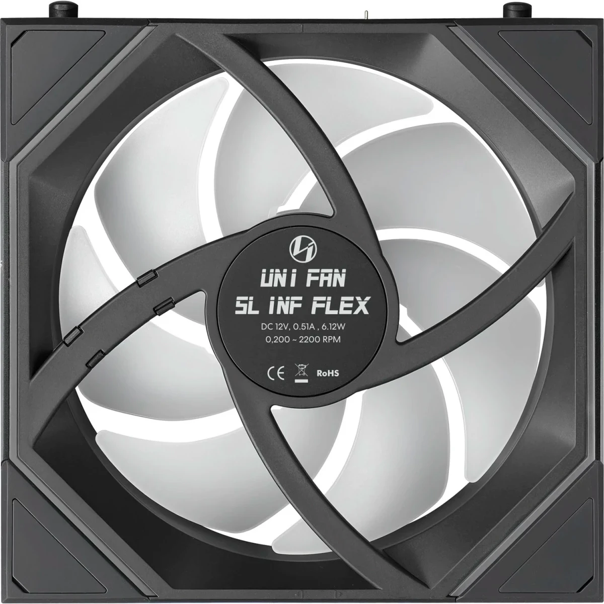 Вентилятор для корпуса Lian Li UNI Fan SL Infinity Flex Reverse 120 Black (3 шт.) - G9F.12RSLIN1F3B.R0 - фото 5