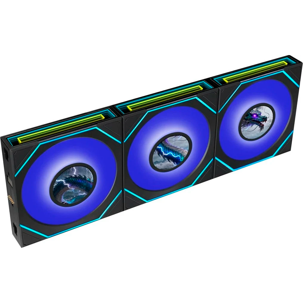 Вентилятор для корпуса Lian Li UNI Fan SL Infinity LCD Flex 120 Black (3 шт.) - G9F.12SLIND1F3B.R0