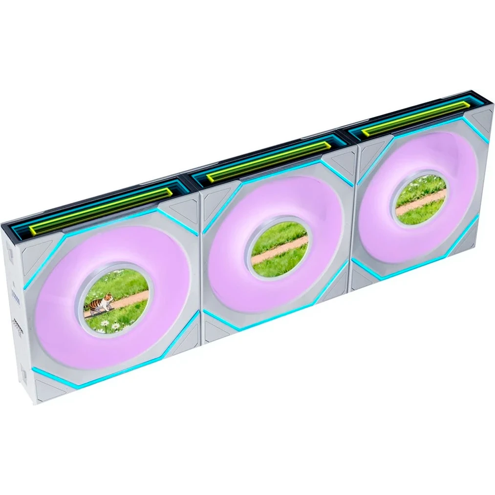 Вентилятор для корпуса Lian Li UNI Fan SL Infinity LCD Flex 120 White (3 шт.) - G9F.12SLIND1F3W.R0