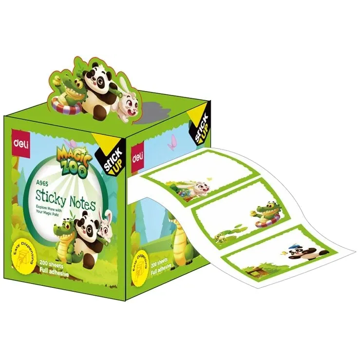 Блок для записей самоклеящийся Deli EA965 Magic Zoo
