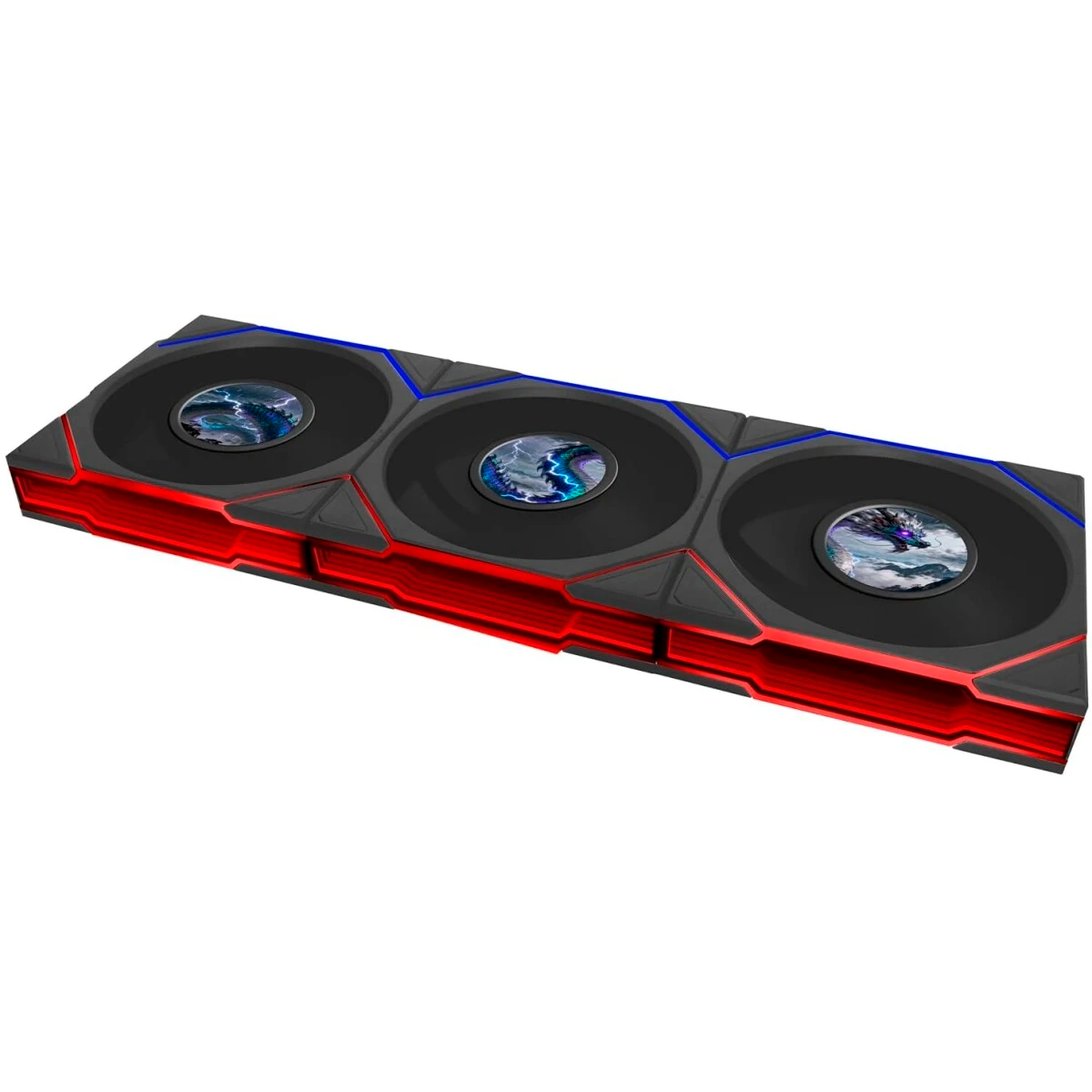 Вентилятор для корпуса Lian Li UNI Fan TL LCD Flex 120 Black (3 шт.) - G9F.12TLLCD1F3B.R0