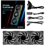 Вентилятор для корпуса Lian Li UNI Fan TL LCD Flex 120 Black (3 шт.) (G9F.12TLLCD1F3B.R0)