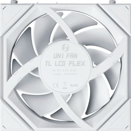 Вентилятор для корпуса Lian Li UNI Fan TL LCD Flex 120 White (3 шт.) - G9F.12TLLCD1F3W.R0 - фото 9