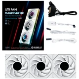 Вентилятор для корпуса Lian Li UNI Fan TL LCD Flex 120 White (3 шт.) (G9F.12TLLCD1F3W.R0)
