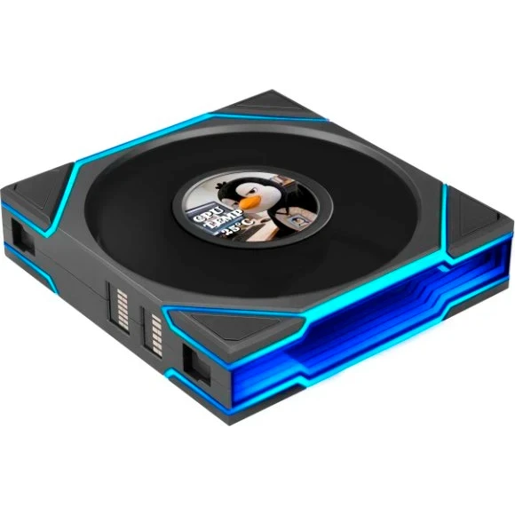 Вентилятор для корпуса Lian Li UNI Fan TL LCD Flex Reverse 120 Black (3 шт.) - G9F.12RTLLCD1F3B.R0 - фото 4