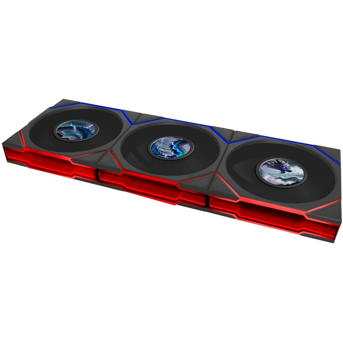 Вентилятор для корпуса Lian Li UNI Fan TL LCD Flex Reverse 120 Black (3 шт.) - G9F.12RTLLCD1F3B.R0