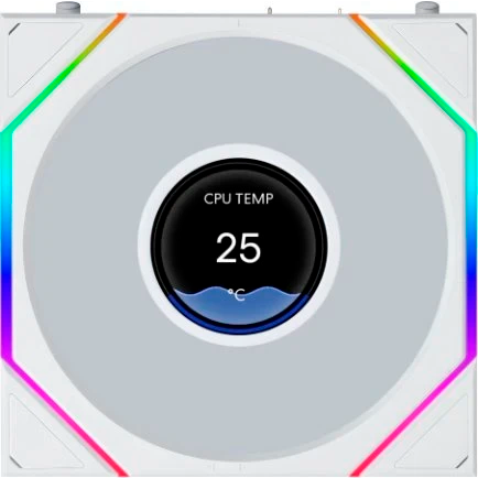 Вентилятор для корпуса Lian Li UNI Fan TL LCD Flex Reverse 120 White (3 шт.) - G9F.12RTLLCD1F3W.R0 - фото 5