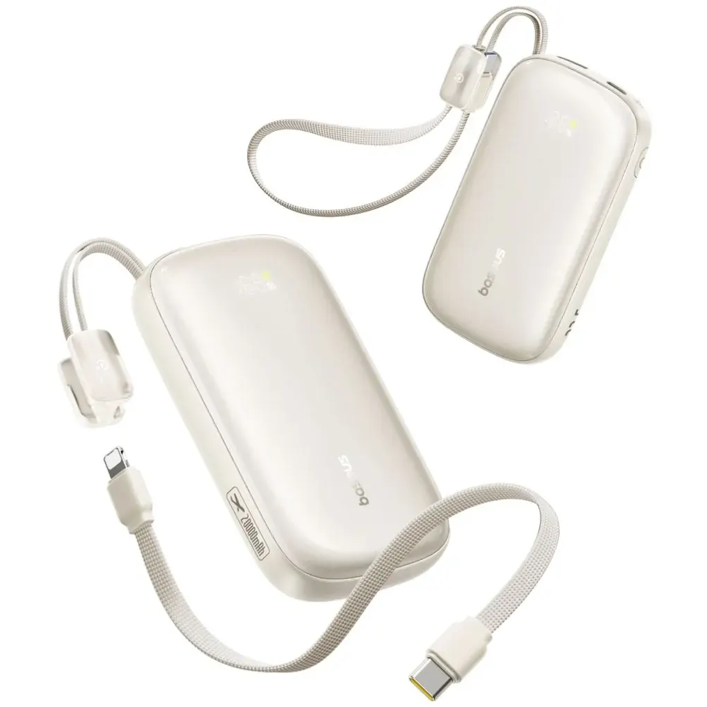 Внешний аккумулятор Baseus EnerFill FC21 Qpow 3 Ultra 20000mAh 45W Natural Titanium - E0027P01 - фото 3